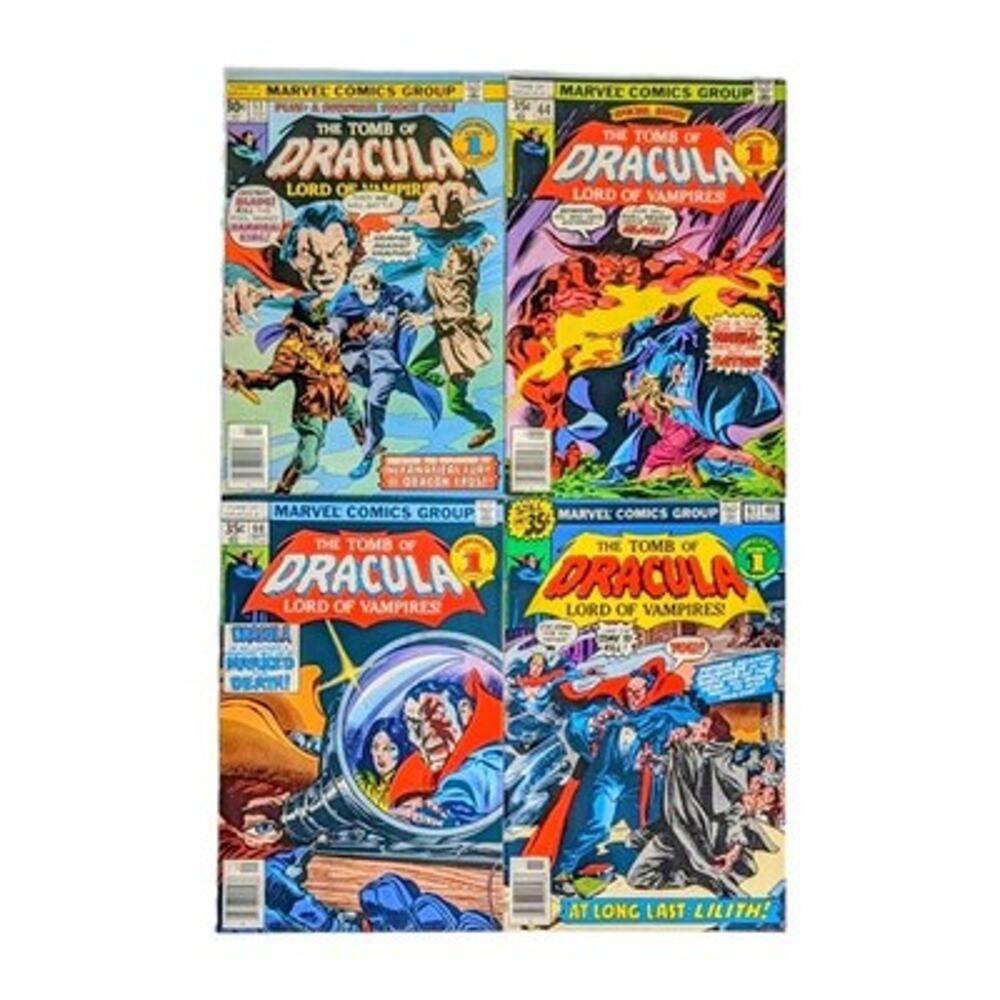 Tomb of Dracula Lot 4 Comics #53 64 66 67 Marvel Bronze Age FN to VF